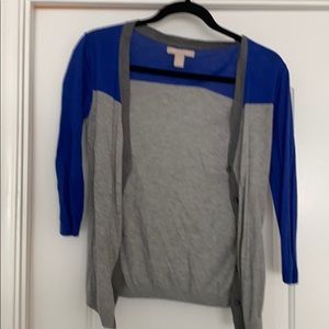 Nerdy blue and silver cardigan for sale